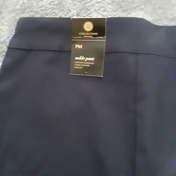 Petite Navy Ankle Pant - Picture 3 of 3